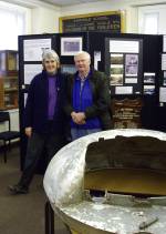 Captain Tanner's daughter and her husband at the exhibition