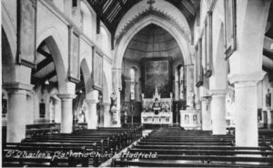 Photograph of the interior of St Charles Borromeo, Hadfield
