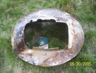 Remains of the turret of the B29