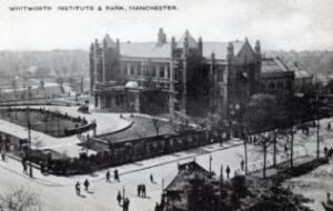 Postcard of Whitworth Art Gallery, Manchester
