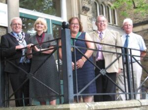At the unveiling of the Howard Park blue plaque