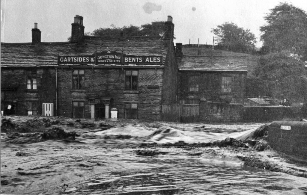 Photograph of flooding at The Junction 1944