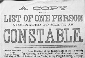 Constable Nomination Poster 1869