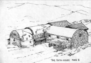 Drawing of Bath-House at Melandra, phase two