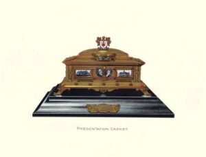 Silver Casket presented to Isaac Jackson
