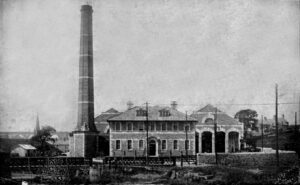 Photograph of tram depot