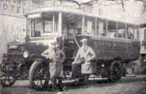 Photograph of a North Western bus in 1924