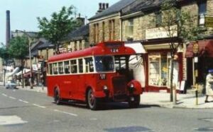 Photograph of a 1950s bus