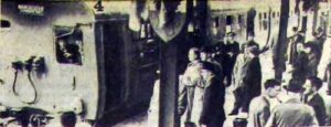 Photograph of electric train at Glossop
