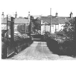 Photograph of access to Glossop tram depot