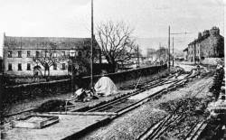 Photograph of Tramway construction at Logwood Mill