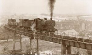 Photograph of the viaduct at Melandra