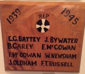 Photograph of War Memorial in All Saints Roman Church, Old Glossop