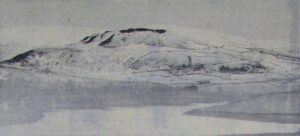 Photograph of Crowden Hills in snow in 1962