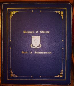 Cover of the Borough of Glossop Book of Remembrance for World War Two