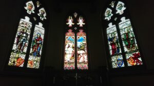 Photograph of the East Window in Holy Trinity Church, Dinting