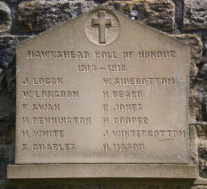Photograph of the War Memorial at Hawkshead Works