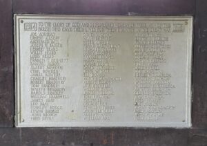Photograph of the War Memorial at St James' Church