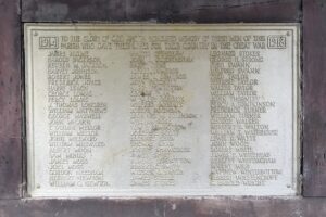Photograph of the War Memorial at St James' Church