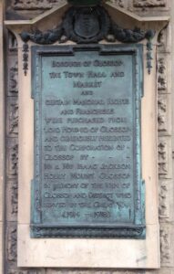 Photograph of the Town Hall Memorial Plaque