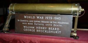 Photograph of War Memorial in Tintwistle United Reform Church