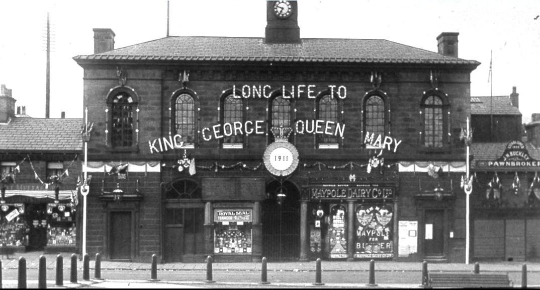 Photograph of Glossop Town Hall 1911