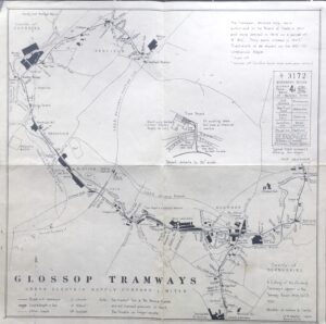 Map of Glossop Tramways