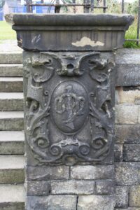 Photograph of inscription at the entrance of Whitfield recreation ground