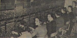 Telephonists at Glossop Post Office