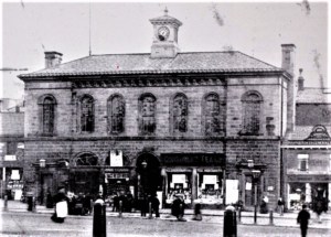 Photograph of Glossop Town Hall c1890s