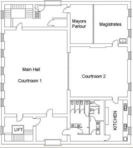 Plan of Glossop Town Hall 2008