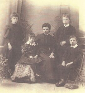 A photograph of Harriet Jackson and four of her children