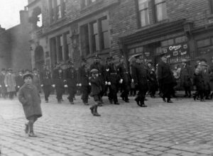 Photograph of a Mayoral parade on Norfolk Street