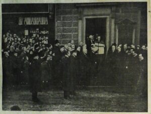 Proclamation of George Vi outside Glossop Town Hall 1936