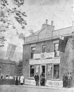Photograph of Talbot Hotel, Hall Street, Glossop 1902