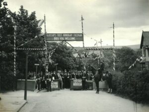 Photograph of the entrance to the grand fete for the Coronation 1911