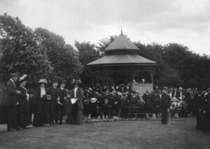 Photograph of band stand in Howard Park 1911