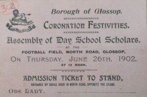 Ticket to the Day School Scholars coronation festivities, 1902