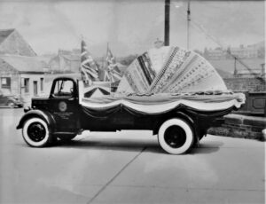 Photograph of CPA lorry decorated for the Coronation 1953