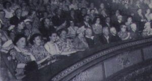 Phtograph of the audience of the Coronation film at the Empire Cinema 1953