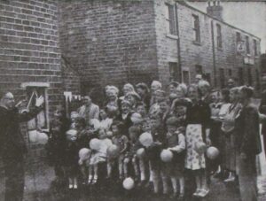 Photograph of Coronation celebrations at Temple Street Padfield 1953
