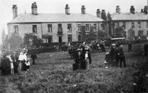 Photograph of a gala at the Norfolk Street cricket ground