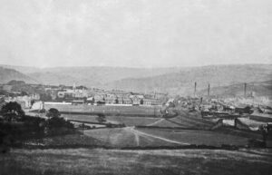 Photograph of North Road Cricket Ground from tenfoot fields