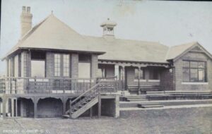 Photograph of Glossop Cricket Pavilion 1898