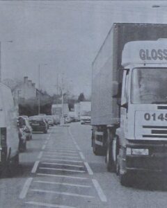 Photograph of traffic on Mottram Moor