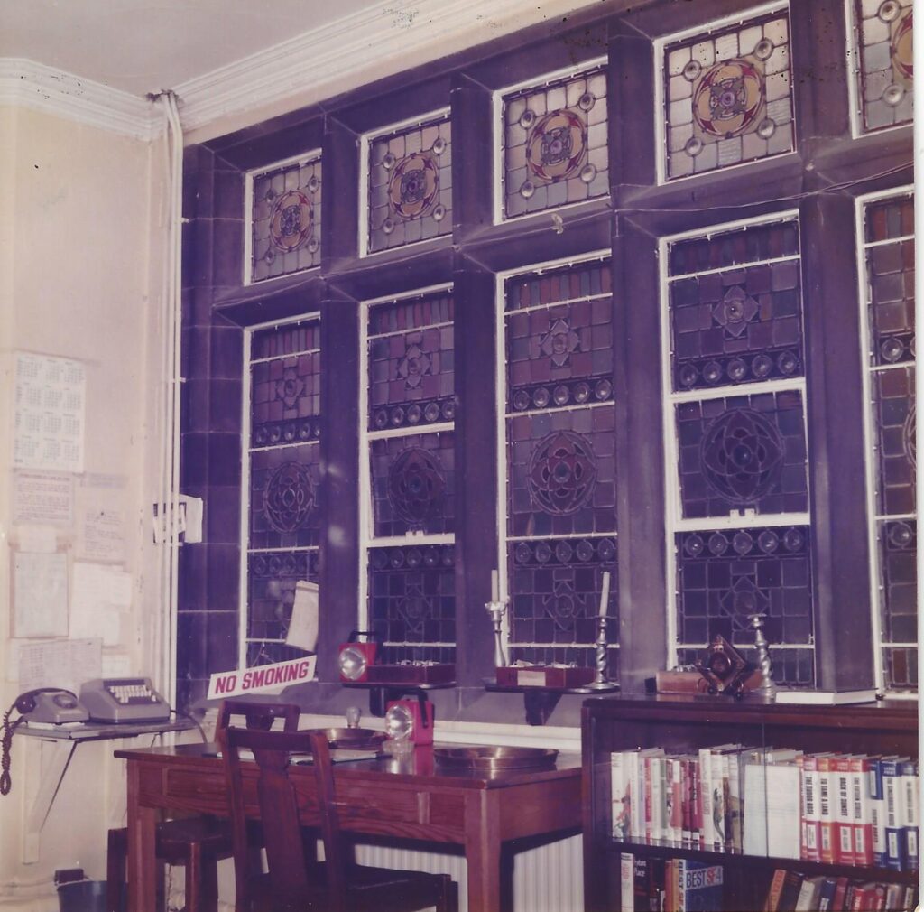 Photograph of the hallway in Wood's Hospital, 1978