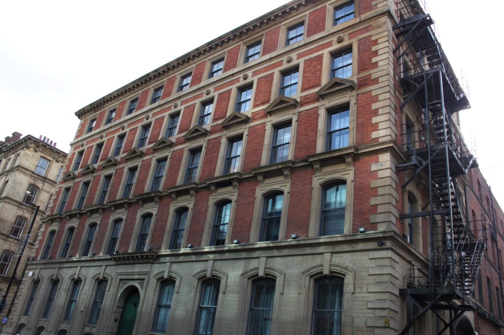 Photograph of Charlotte House, 10 Charlotte Street, Manchester.