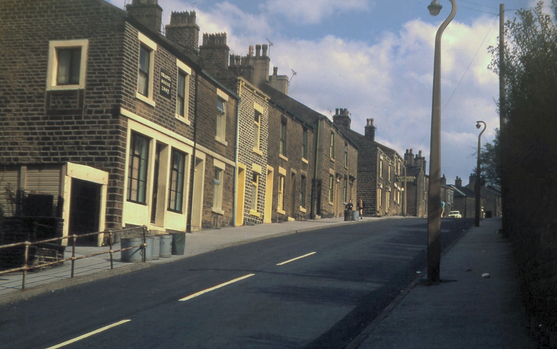 Photograph of Gladstone Street, Whitfield, Glossop 1971