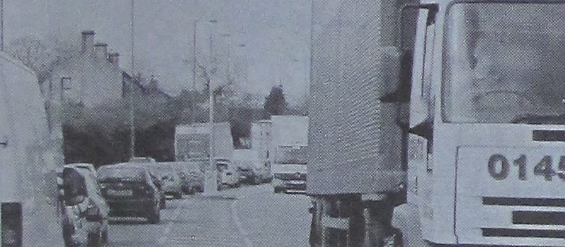 Photograph of traffic on Mottram Moor