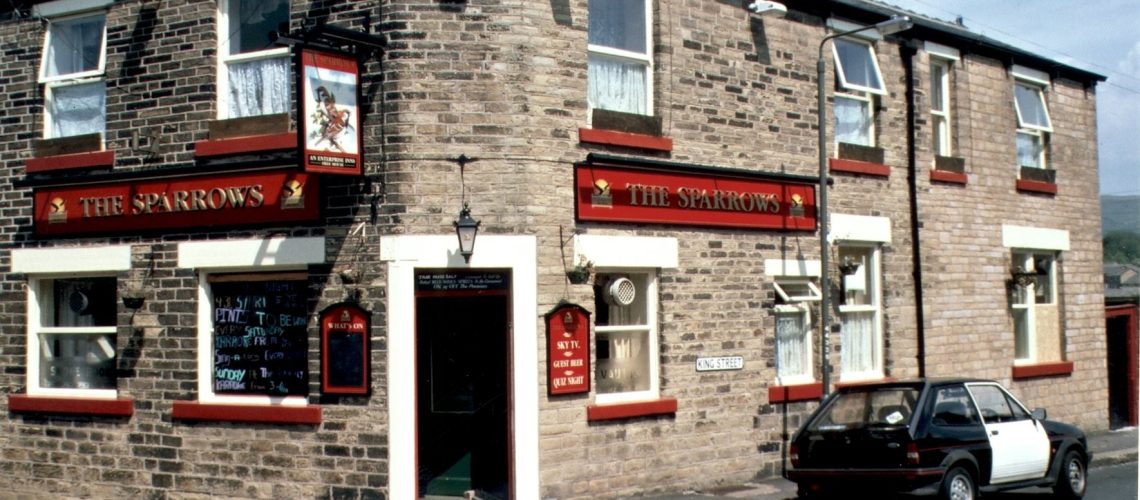 Photograph of the Sparrows pub, Gladstone Street, Whitfield, Glossop